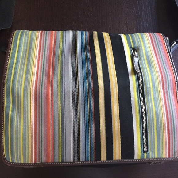 ACME MADE Striped Multicolor Laptop Courier bag - Picture 1 of 14